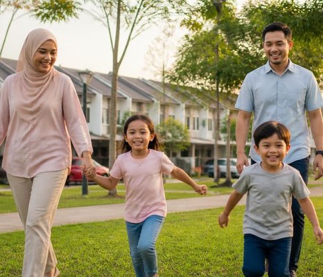 Keluarga penduduk tempatan